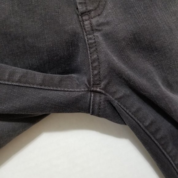 GAP jeans 26 Slim Straight Black Stone Wash denim stretch - Picture 8 of 15